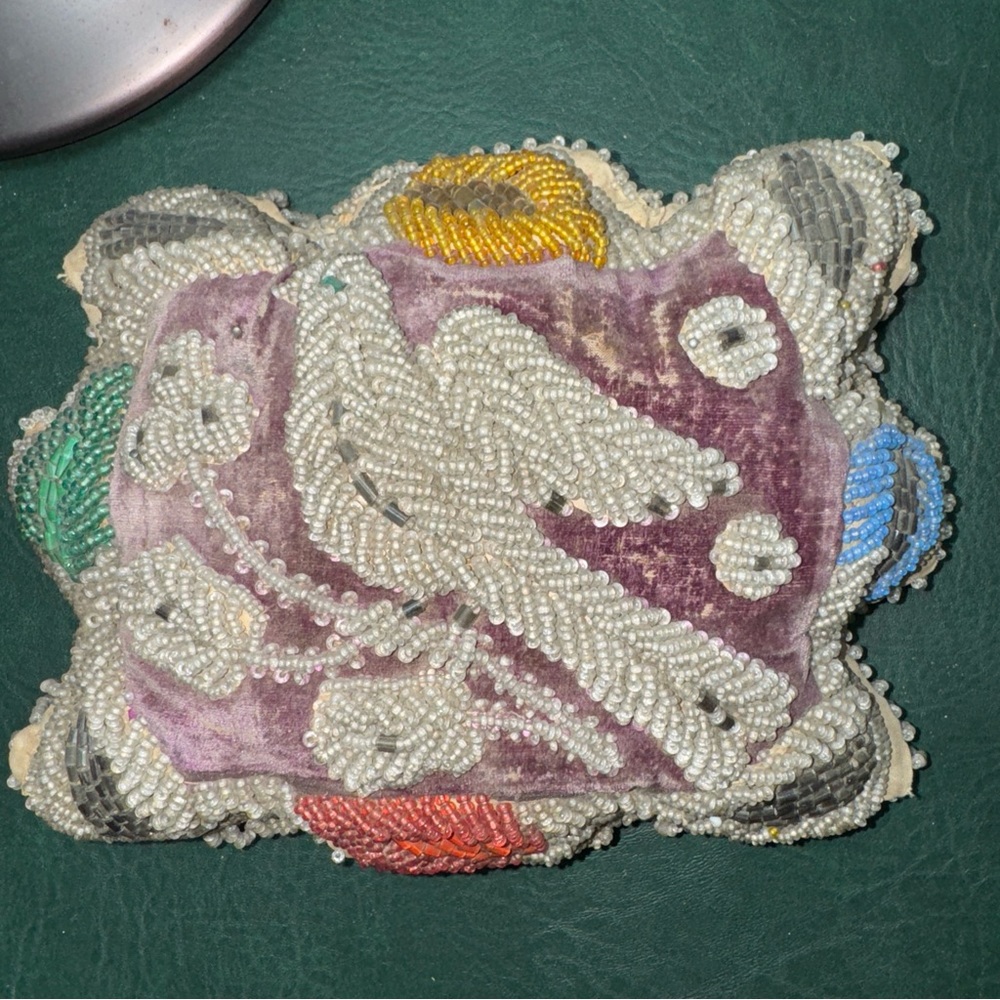 Native American beaded pin cushion